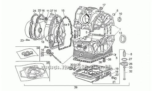 ricambio per Moto Guzzi III 350 1985-1987 - Coperchio generatore - GU27001636