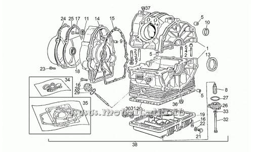 ricambio per Moto Guzzi Custom 650 1982-1985 - Tappo livello olio - GU95980214