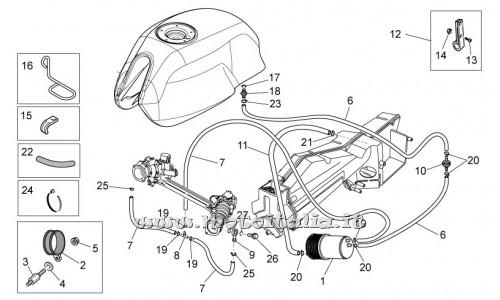 Ricambi Moto Guzzi-V7 Racer 750 2011-Impianto recupero vapori benzina