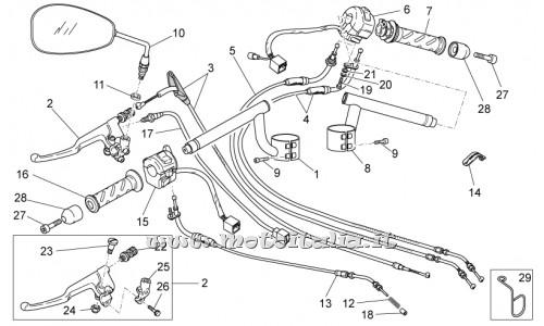 ricambio per Moto Guzzi V7 Racer 750 2011 - Specchio retrovisore dx/sx - 883802