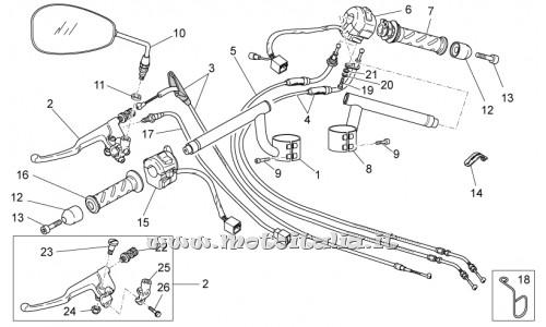 ricambio per Moto Guzzi V7 Racer 750 2012-2013 - Specchio retrovisore dx/sx - 883802