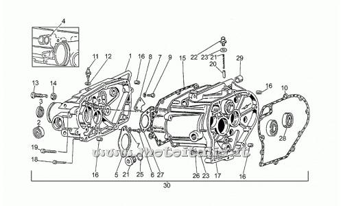 Parts Moto Guzzi PA Old-750 Type 1992-1996-gearbox