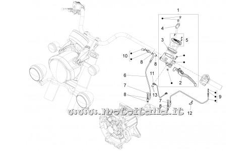 ricambio per Moto Guzzi California 1400 Custom ABS 2012 - 2013 - Interruttore frizione diagnosticabile - 887629