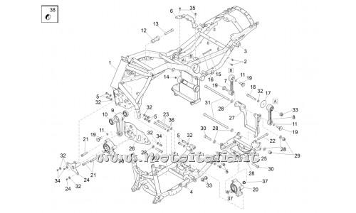 ricambio per Moto Guzzi California 1400 Custom ABS 2012 - 2013 - Rosetta 10,5x22x2,5 - GU95008310