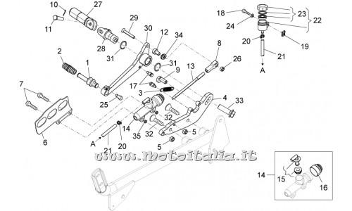ricambio per Moto Guzzi V7 Racer 750 2014 - Pompa freno post. - AP8133643