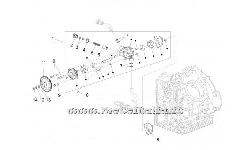ricambio per Moto Guzzi Eldorado 1400 USA MY 16 - Rosetta 6,4x12 - GU03013800
