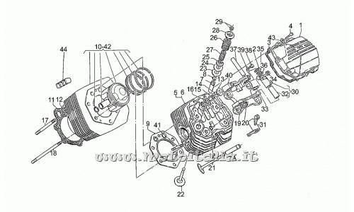 ricambio per Moto Guzzi Sport Carburatori 1100 1994-1996 - Rosetta 10,5X21X1 - GU14018400