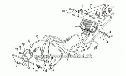 parts for Moto Guzzi 1100 Sport carburetor from 1994 to 1996 - high voltage cable - GU17718350