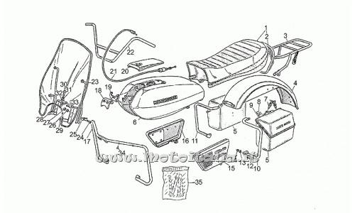 ricambio per Moto Guzzi 850 T3 e Derivati Calif. T4-Pol-CC-PA 850 1979-1985 - Kit serrature borse - GU18484060