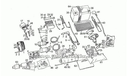 ricambio per Moto Guzzi III Serie Civile 850 1985-1988 - Kit revisione ruttore - GU14719800