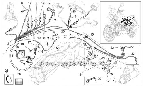ricambio per Moto Guzzi Breva IE 750 2003-2009 - Staffa supporto filtro - GU31112965