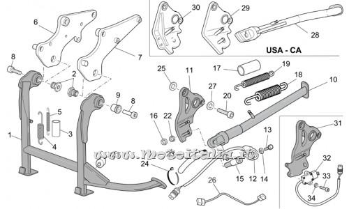ricambio per Moto Guzzi Breva V IE 1100 2005-2007 - Rosetta elastica curva * - AP8150292