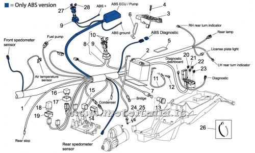ricambio per Moto Guzzi Breva V IE 1100 2005-2007 - Elastico portafanale - AP8120177