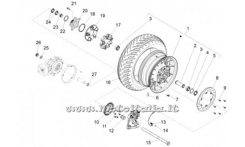 ricambio per Moto Guzzi California 1400 Custom ABS - Rosetta 25,2x36x1 - AP8152323