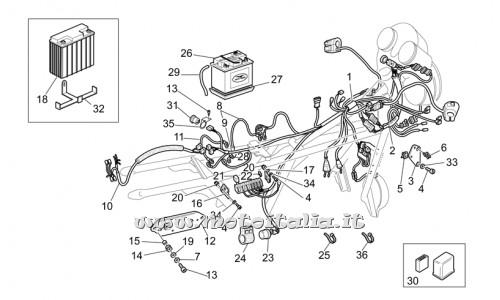 ricambio per Moto Guzzi California EV PI Cat. 1100 2003-2005 - Rosetta 6,15x11x0,8 - GU95008206