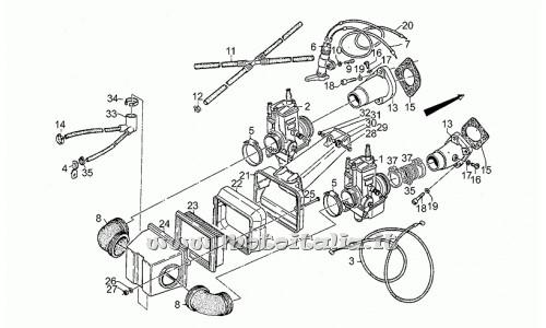 ricambio per Moto Guzzi California II 1000 1983-1986 - Rosetta 6,4x12x1,2 - GU95100141
