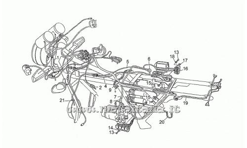 ricambio per Moto Guzzi California III Carburatori Carenato 1000 1988-1990 - Rele' deviatore 5 pin - GU29732550