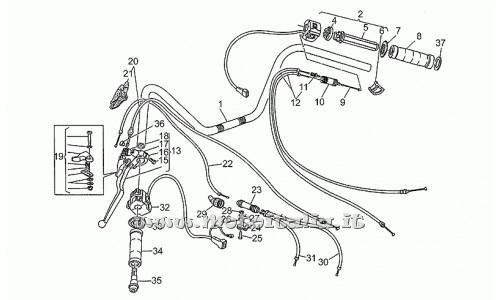 ricambio per Moto Guzzi California III Carburatori Carenato 1000 1988-1990 - Cavo sdoppiatore-carburat. - GU29117770