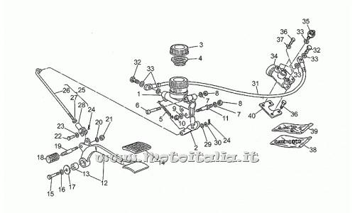ricambio per Moto Guzzi California III Carburatori Carenato 1000 1988-1990 - Rosetta antivibrante - GU95129110