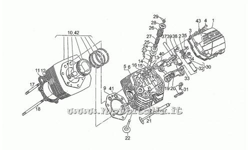 ricambio per Moto Guzzi California III Iniezione 1000 1990-1993 - Rosetta 10,5X21X1 - GU14018400