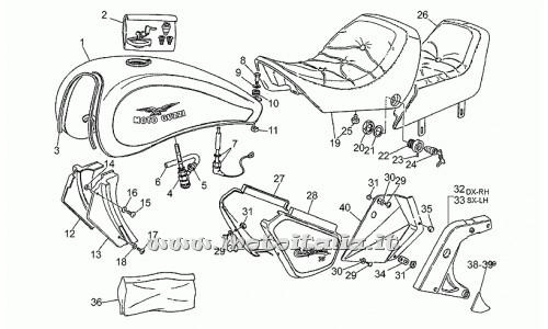 ricambio per Moto Guzzi California III Iniezione 1000 1990-1993 - Rosetta tappo cannotto - GU18513560