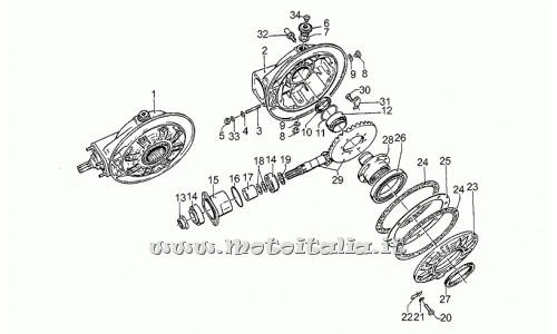 ricambio per Moto Guzzi California III Iniezione 1000 1990-1993 - Spessore 1,2 mm - GU19355322