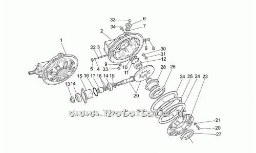 ricambio per Moto Guzzi California Stone 1100 2001-2002 - Rosetta 8,4X13X0,8 - GU14615901