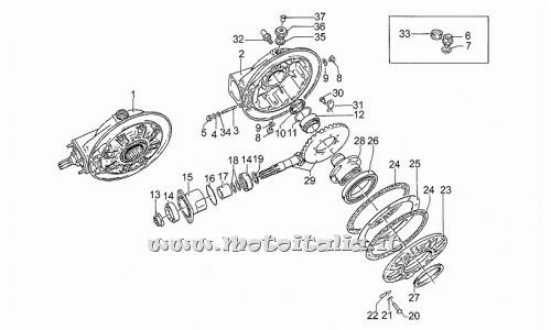 ricambio per Moto Guzzi Le Mans 1000 1983-1994 - Spessore 1 mm - GU17355404