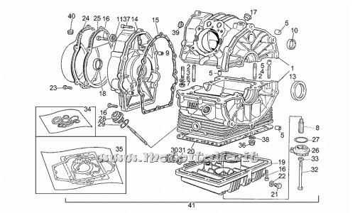 ricambio per Moto Guzzi 350 1987-1990 - Coperchio distribuzione - GU31001431