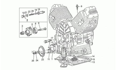 ricambio per Moto Guzzi 650 1987-1990 - Filtro olio - GU19152200