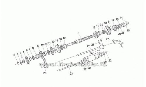 ricambio per Moto Guzzi Quota ES 1100 1998-2002 - Rosetta 8,2x28x1 - GU14235500