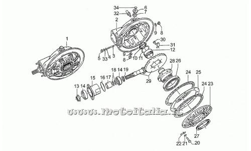 ricambio per Moto Guzzi 1000 1989-1994 - Spessore 1,5 mm - GU17355412
