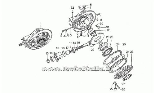 ricambio per Moto Guzzi 1000 1989-1994 - Cuscinetto a rulli conici 25x5 - GU92249227