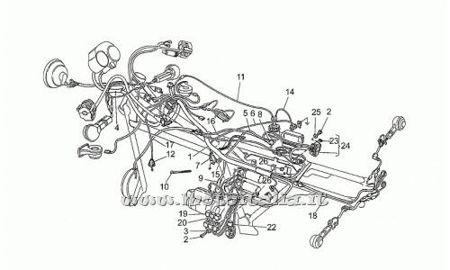 ricambio per Moto Guzzi 1000 1989-1994 - Cablaggio alternat.-regolatore - GU29725850