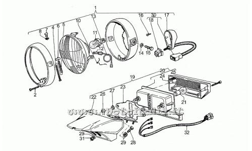 ricambio per Moto Guzzi 1000 1979-1983 - Rosetta 5,3x10x0,5 - GU95100121