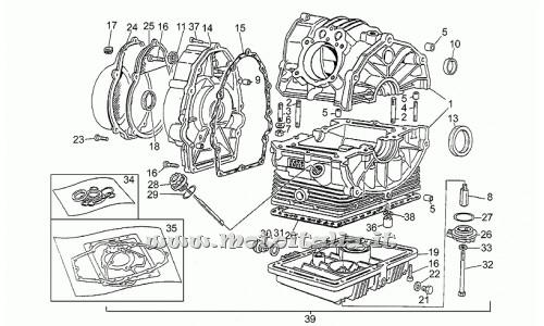 ricambio per Moto Guzzi Strada 750 1993-1995 - Coppa olio motore grezzo - GU27003585