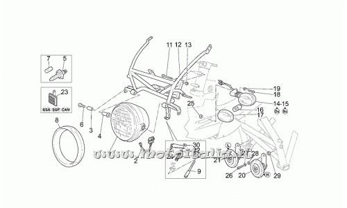 ricambio per Moto Guzzi Le Mans-Sport Naked 1100 2001-2002 - Vite M8x75 - GU98680475
